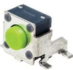 PTS645VN13SMTR92 LFS, Switch Tactile N.O. SPST Round Button Gull Wing 0.05A 12VDC 100000Cycles 0.98N SMD T/R