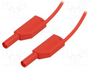 SLK410-E/N-20022, Измерительный провод, 19А, с осевым гнездом 4мм, Uном: 1кВ, Дл: 2м