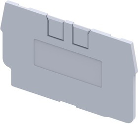 289723, Крышка концевая для клеммы проходной OptiClip EPCX2.5-серый 289723, Крышка концевая для клеммы проходной OptiClip EPCX2.5-серый