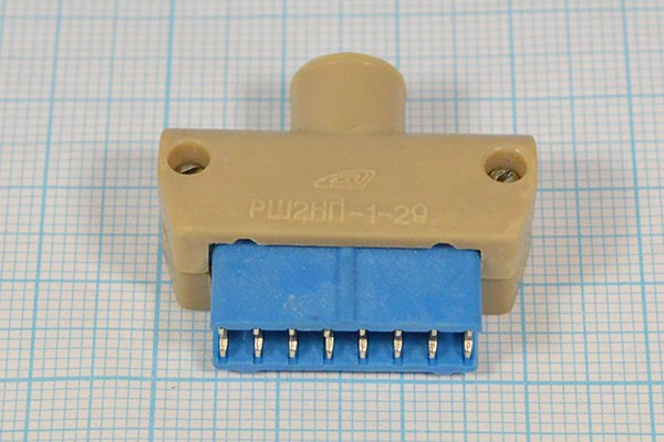 Разъем Прямоугольный соединитель вилка, контакты 16C, на кабель, РШ2НП-1-29