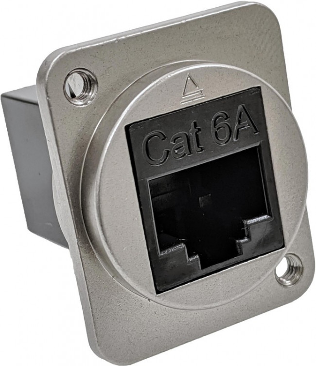 EHRJ45D6A440, Modular Connectors / Ethernet Connectors RJ45 CAT6A Diecast Hsg #4-40 Tapped