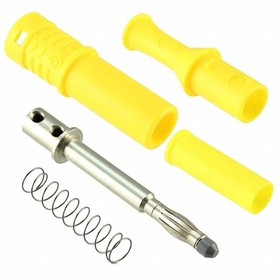 CT3201-4, Test Plugs &amp; Test Jacks DIY 4mm RetrShthPlug Yellow