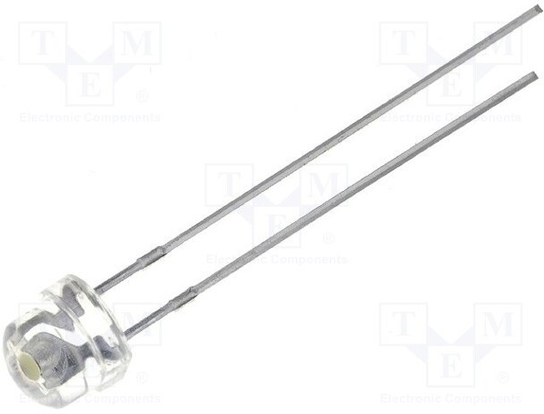 OSR5PA5PE1A, LED; 4.8mm; red; 1120?1560mcd; 140°; Front: convex; 1.8?2.6V