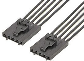 216270-1054, Rectangular Cable Assemblies SL POSITIVE LOCK R-R 5CKT 600MM Sn