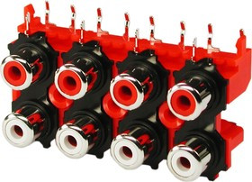 RS-813, RCA JACK 8 разъемов на плату