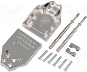 DTZI09-K, Корпус для разъемов D-Sub, D-Sub HD 15pin,D-sub 9pin, прямой