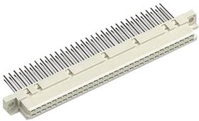 09032646421, 09 03 64 Way 2.54mm Pitch, Type C Class C2, 3 Row, Straight DIN 41612 Connector, Socket