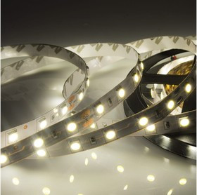 Светодиодная лента led 5м, 24в, 10 мм, ip23, smd 5050, 60 led/m, теплый белый 3000 к 141-632