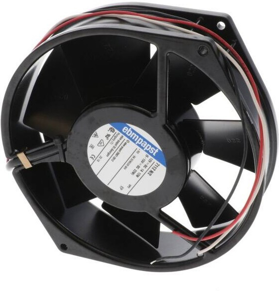 7112N/2, DC Fans Tubeaxial Fan, 150x38mm Round, 12VDC, 211.9CFM, Speed Signal/Open Collector Out