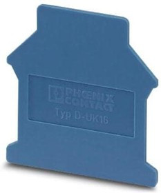 3006108, Terminal Block Tools &amp; Accessories D-UK 16 BU END COVER