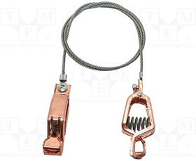 AI-000501-60, Провод заземления; с обеих сторон,зажим типа "крокодил"