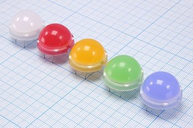 GNL-20003LRW, Светодиод красный 60° d=20мм 100/200мКд 660нм (Super Red); №5984 R СД сборка 20x14m23\крx6\ 100&amp;200\60\бел мат\