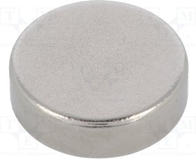 GN55.2-ND-10-3, Магнит: постоянный магнит, неодимовый, H: 3мм, 15Н, d: 10мм