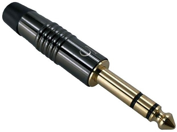 IO-T3MCH, Phone Connectors Connector, 1/4 Inch, Chrome and Gold 90, Mono