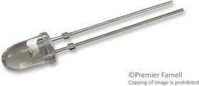 TLCY6800, Светодиод, Желтый, Сквозное Отверстие, T-1 3/4 (5mm), 50 мА, 2.1 В, 590 нм