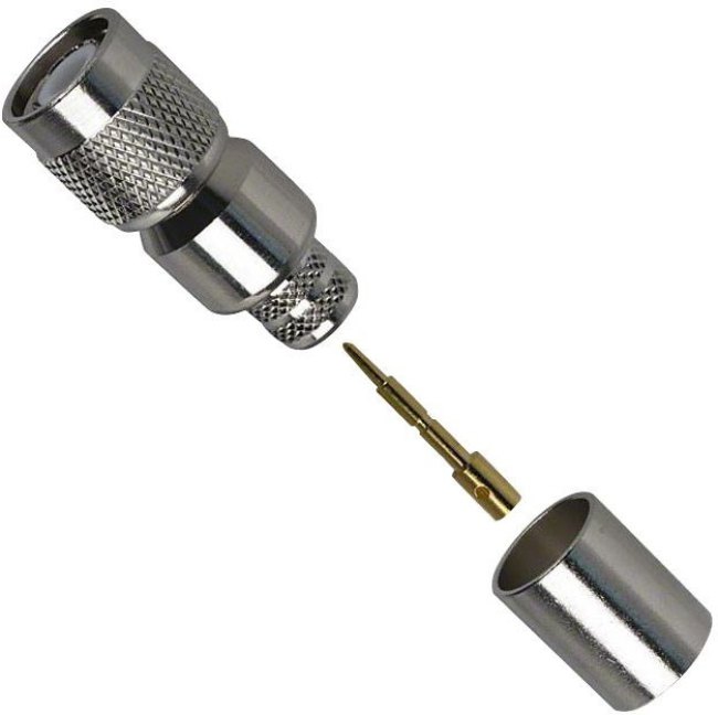 122394, RF Connectors / Coaxial Connectors TNC STRAIGHT PLUG RG8 NICKEL 122394, RF Connectors / Coaxial Connectors TNC STRAIGHT PLUG RG8 NICKEL