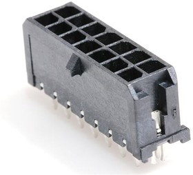 43045-1425, Headers &amp; Wire Housings Microfit 3.0 V PTH clip DR 15Au 14Ckt