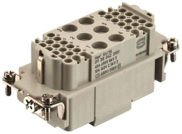 10 20 010 0000, Connector set, 10P+PE, Plug / Socket, 10 Contacts, 1 ... 2.5mm²
