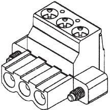796859-2, Pluggable Terminal Blocks 2 POS PLUG RT ANGLE