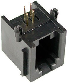 TJ3B-6P4C, розетка телеф. на плату тип 3B