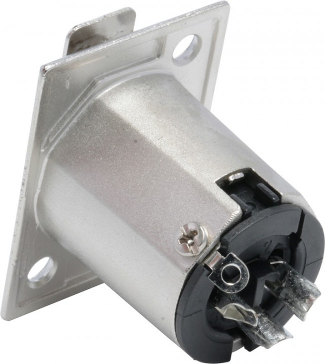 AC3FPZ, Panel Mount XLR Connector, Female, 133 V, Tin Plating