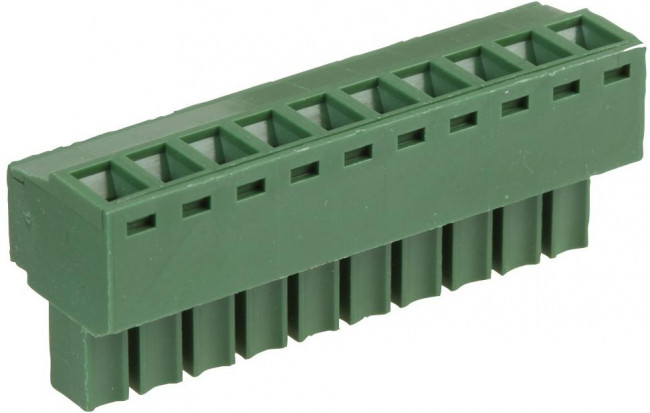 MC000102, Съемная клеммная колодка, 3.81 мм, 10 вывод(-ов), 26AWG до 16AWG, Винт, 10 А