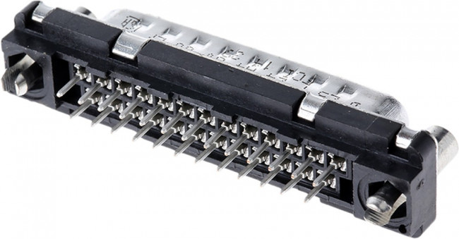 D25P24A4GV00LF, D-Sub Standard Connectors Straight 25 way Pin