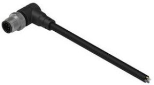 643652120304, Cable Assembly, Brass, M12 Plug - Bare End, 4 Conductors, 2m, IP67, Straight, Black 643652120304, Cable Assembly, Brass, M12 Plug - Bare End, 4 Conductors, 2m, IP67, Straight, Black