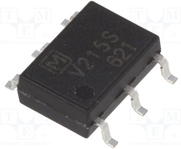 AQV215S, Solid State Relays - PCB Mount 300MA 100V 6PIN SPST