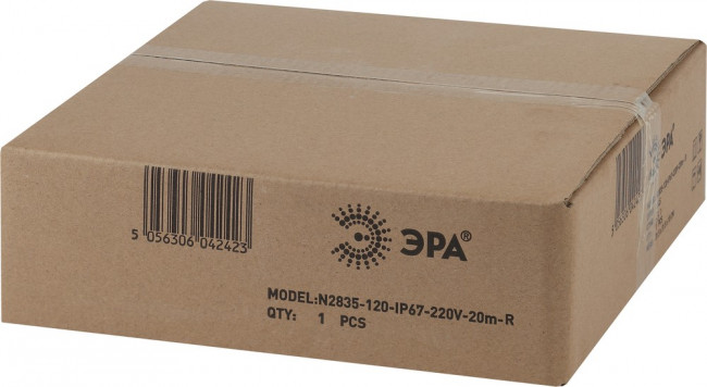 ЭРА Светодиодная неоновая лента N2835-120-IP67-220V-20m-R Б0043077