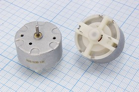 Двигатель постоянного тока 1,5В, 1350 об/мин; № 13499L двиг 1,5В\32x22,8m34,5\ 1350\0,32Нм\R500-1828