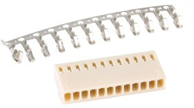 HU-12 (DS1070-12 F), Розетка на кабель c контактами 2.54мм 12pin