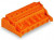 231-708/037-000, 8-контакт. розетка, шаг 7,62 мм, бок. защелки, оранжевая