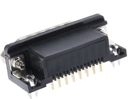 15 Way Right Angle Through Hole D-sub Connector Plug
