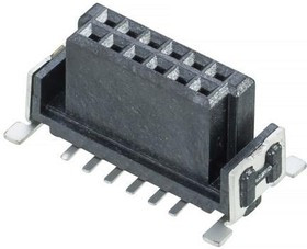 M55-6001242R, Board to Board &amp; Mezzanine Connectors 12P 1.27 SMC Female Vertical SMT Type