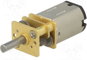 POLOLU-3063, Двигатель: DC, с редуктором, HPCB 6V, 6ВDC, 1,5А, Ось: D профиль