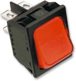 1-1634201-2, Клавишный переключатель, Вкл.-Выкл.-Вкл., DPDT, Без Подсветки, Панель, Черный 1-1634201-2, Клавишный переключатель, Вкл.-Выкл.-Вкл., DPDT, Без Подсветки, Панель, Черный