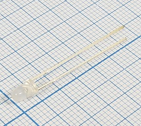 Светодиод круглый 3x5мм, зеленый, 7000 мкд, 40 градусов, линза зеленая матовая, ARL-3314PGW; №3920 G СД 3 x 5 \зел\ 7000\ 40\мат\ARL-3314PG