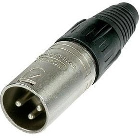 NC3MX-D, XLR Connectors X series 3 pin M nickel/silver