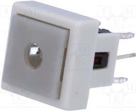 PB6141FL-13, Переключатель: клавиатура, Пол: 2, SPST-NO, 0,05A/12ВDC, белый, LED
