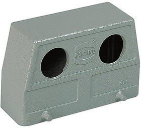 09300160663, Heavy Duty Power Connectors METAL HOOD HAN 16B 2 LVR LCKING