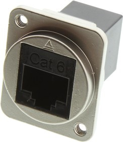 EHRJ45D6M3, ADAPTER, RJ45 JACK-JACK, 8P8C, CAT6