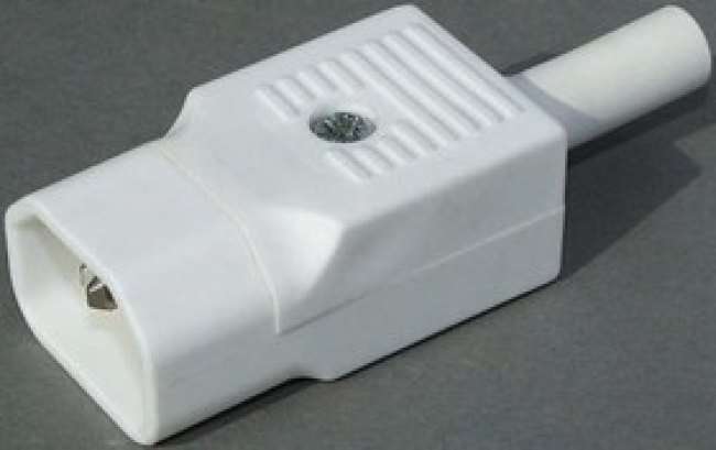 PX0686/WH, C14 Cable Mount IEC Connector Male, 10A, 250 V PX0686/WH, C14 Cable Mount IEC Connector Male, 10A, 250 V