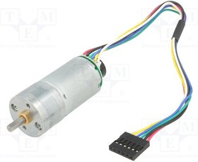 POLOLU-2282, Двигатель: DC, с редуктором, LP, 6ВDC, 2,4А, Ось: D профиль, 9,7: 1