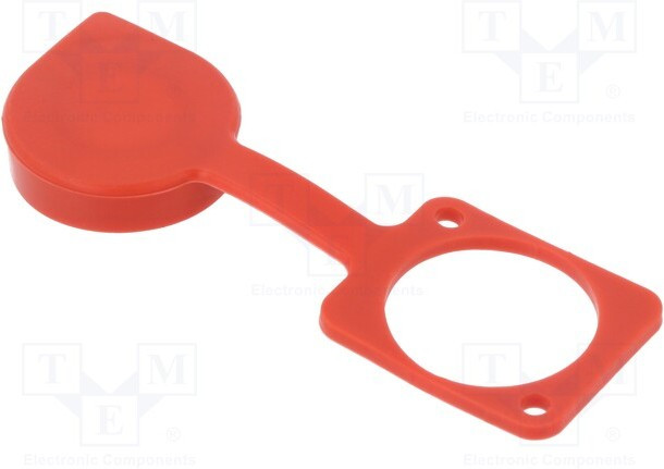 CP30285R, Заглушка, красный, Корп: стандарт XLR, 19x24мм, Серия: FT