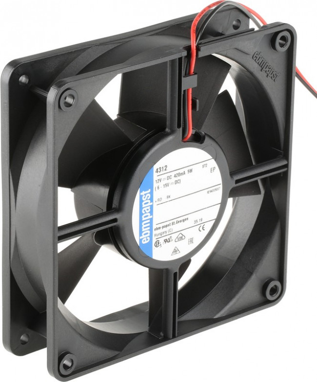 Вентилятор Ebmpapst 4312 12V 120x32 2pin 0.41A