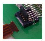 59453-041110ECHLF, 0.50mm Flex Connectors, FPC/FFC Side Entry ZIF Connector, Surface Mount, 4 Positions, Bottom Contact, 0.50mm (0.020in) Pi