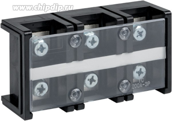 tc-2003, Блок зажимов ТС-2003 до 95 мм2 200A 3 клеммные пары EKF PROxima tc-2003, Блок зажимов ТС-2003 до 95 мм2 200A 3 клеммные пары EKF PROxima