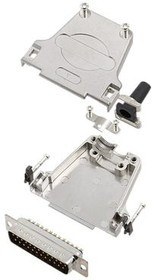 6355-0044-03, DB-25 Plug D-Sub Connector Kit, Zinc