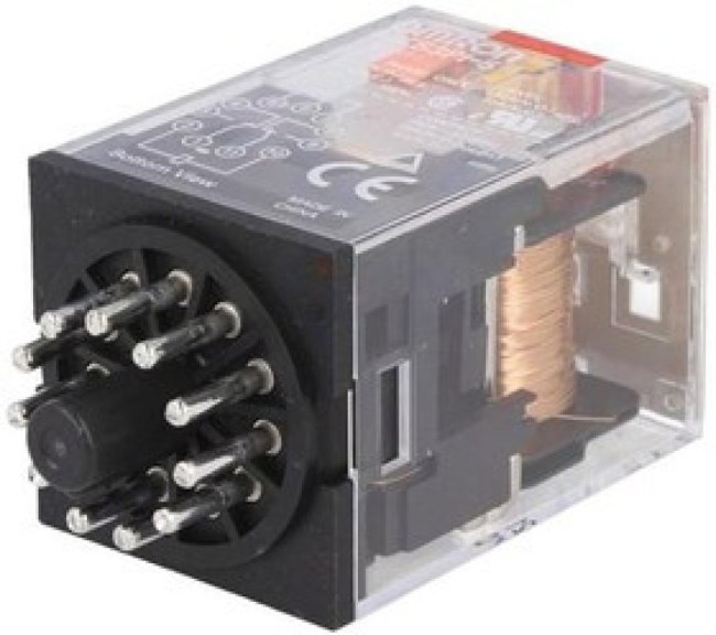 MKS3PI-5-24AC, Реле: электромагнитное, 3PDT, Uобмотки: 24ВAC, 10A/250ВAC, 10А MKS3PI-5-24AC, Реле: электромагнитное, 3PDT, Uобмотки: 24ВAC, 10A/250ВAC, 10А